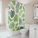 Search for tropical leaf shower curtains Nature inspired