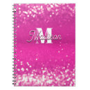 Search for hot pink glitter notebooks Stylish