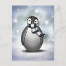 Search for penguin painting postcards Snow