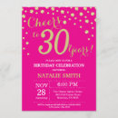 Search for pink and gold 30th birthday invitations Adult birthday party