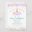 Search for unicorn 1st birthday invitations Boho