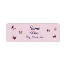 Search for pink butterfly return address labels Fun