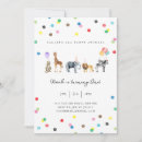 Search for wild animal party invitations Zoo
