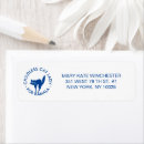 Search for blue cat return address labels Funny