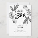 Search for goth bridal shower invitations Black and white