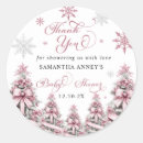 Search for winter thank you stickers Pink