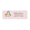 Search for dog return address labels Illustration