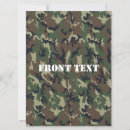 Search for camouflage pattern invitations Green