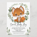 Search for fox baby boy shower invitations Watercolor