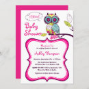 Search for owl baby girl shower invitations It's a girl