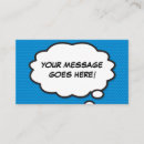 Search for comic book business cards Blue