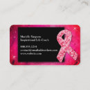 Search for survivor business cards Breast cancer awareness