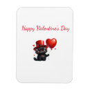 Search for funny valentines day rectangular magnets Kitten