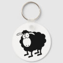 Search for funny sheep key rings Black