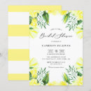 Search for yellow rose bridal shower invitations Greenery