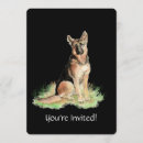 Search for german shepherd birthday invitations Party