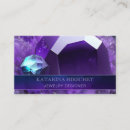 Search for gemstones business cards Amethyst