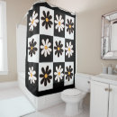 Search for retro black and white shower curtains Daisy