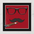 Search for bachelor birthday invitations Moustache