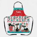 Search for retro cat aprons Vintage