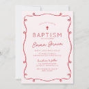 Search for red christening invitations Cross