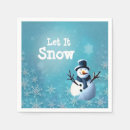 Search for snowman napkins Snowflakes