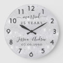 Search for 25th anniversary clocks Couple