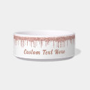 Search for rose gold pet bowls Glitter