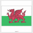 Search for flag of wales stickers Red dragon