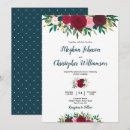 Search for burgundy and teal invitations Watercolor