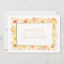 Search for peach bridesmaid cards Typography