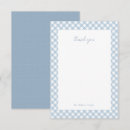 Search for blue gingham thank you cards Cute