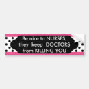 Search for nurse bumper stickers Black