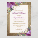 Search for amethyst bridal shower invitations Floral