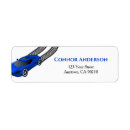 Search for sports car return address labels Racing