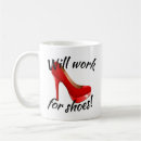 Search for high heel shoe mugs Red