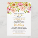 Search for pink and orange wedding invitations Floral