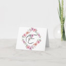 Search for e monogram cards Floral