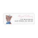 Search for teddy bear birthday return address labels Girl