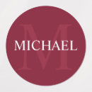 Search for elegant burgundy stickers Minimalist