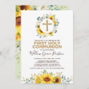 Search for sunflowers first communion invitations For kids