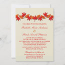 Search for red border wedding invitations Autumn