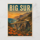 Search for big sur postcards Bixby bridge
