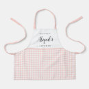 Search for vintage chef aprons Gingham