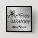Search for 25th anniversary badges Marriage