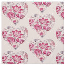 Search for red heart fabric Romance