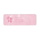Search for footprints return address labels Baby girl