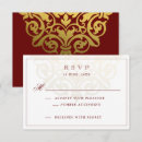 Search for indian wedding rsvp cards Red