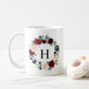 Search for watercolor floral wreath mugs Greenery