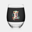 Search for christmas wine glasses Weimaraner